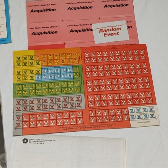 John Carter Warlord of Mars Role Playing Game 1979 SPI UNPUNCHED - Picture 10 of 14